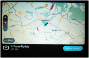 TomTom Go Basic zeigt Update für das Navigationsgerät an