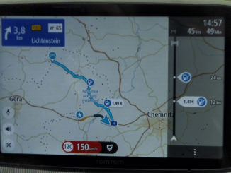 TomTom Go Discover 7 Zoll im Navi Test 2021 mit Nord Stellung auf der Karte